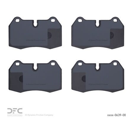 Dynamic Friction Co DFC 3000 Semi-Metallic Brake Pads - Dynamic Friction Company 1311-0639-00 1311-0639-00